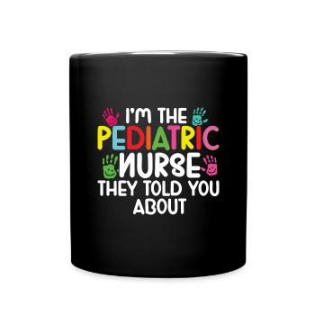 Kinderkrankenschwester - Tasse einfarbig - Schwarz - Vorne