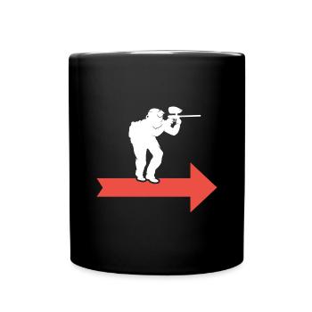 paintball gotcha paintballspieler paint - Tasse einfarbig - Schwarz - Vorne