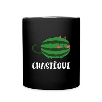 chastèque - Mug uni - noir - Devant