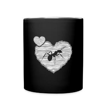 Ant ant State Fire ant Ant Friend - Full Colour Mug - black - Front
