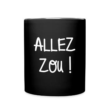 allez zou - Mug uni - noir - Devant