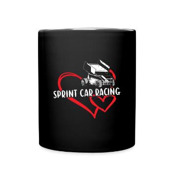 Sport Heart Sprint Car Racing - Mug uni - noir - Devant