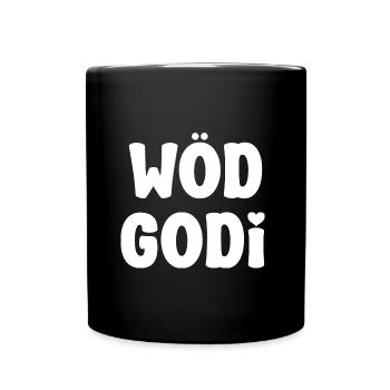 Wöd Godi beste Godi Taufpatin Österreich Taufe - Tasse einfarbig - Schwarz - Vorne