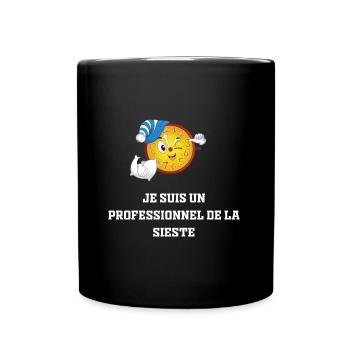 Je suis un professionnel de la sieste - Mug uni - noir - Devant