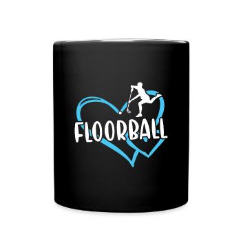 Sport Heart Floorball - Full Colour Mug - black - Front