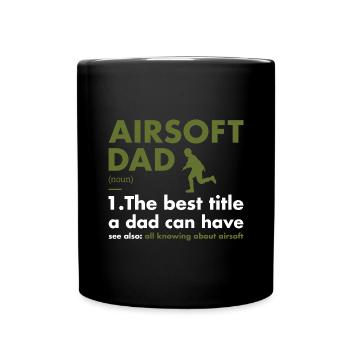 Sport Dad Definition Airsoft - Full Colour Mug - black - Front