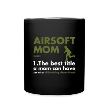 Sport Mom Definition Airsoft - Full Colour Mug - black - Front