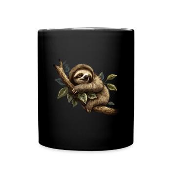 Paresseux Animal Paresseux Bébé - Mug uni - noir - Devant