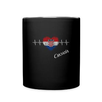 Croatia - Tasse einfarbig - Schwarz - Vorne