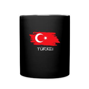 Türkei - Tasse einfarbig - Schwarz - Vorne