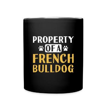 Property Of A French Bulldog - Full Colour Mug - black - Front