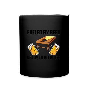 Cornhole Spieler Cornholer Team Sackloch Sport - Tasse einfarbig - Schwarz - Vorne