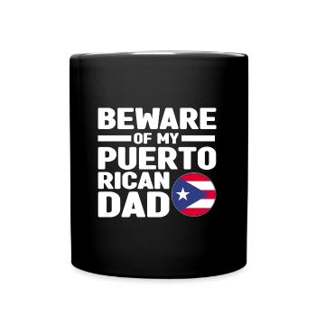 Puerto Rico | Puerto Ricaner Flagge Geschenkideen - Tasse einfarbig - Schwarz - Vorne