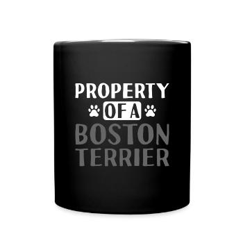 Propriété D’un Boston Terrier - Mug uni - noir - Devant