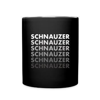 Schnauzer - Full Colour Mug - black - Front