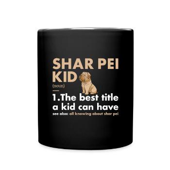 Définition de Shar Pei Kid - Mug uni - noir - Devant