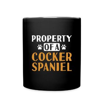 Propriété de chien d’un corgi - Mug uni - noir - Devant