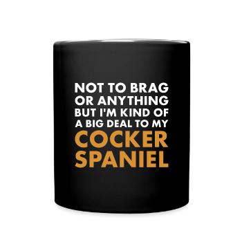 Chien Je suis un gros problème pour mon Corgi - Mug uni - noir - Devant