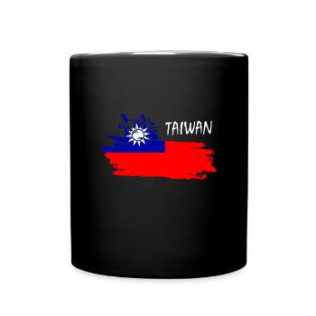 Taiwan - Tasse einfarbig - Schwarz - Vorne
