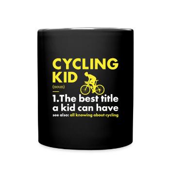 Sport Kid Cycling - Tasse einfarbig - Schwarz - Vorne
