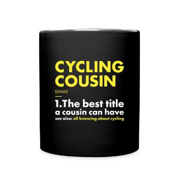Sport Cousin Cycling - Full Colour Mug - black - Front