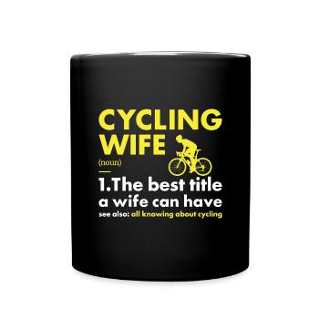 Sport Femme Cyclisme - Mug uni - noir - Devant