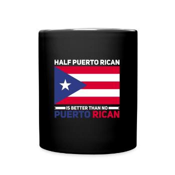 Puerto Rico | Puerto Ricaner Flagge Geschenkideen - Tasse einfarbig - Schwarz - Vorne