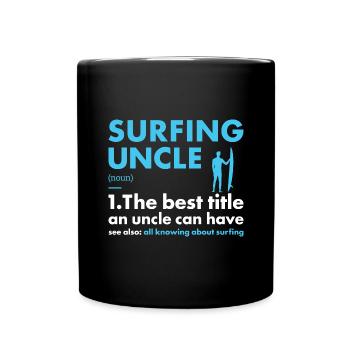 Sport Uncle Surfing - Full Colour Mug - black - Front