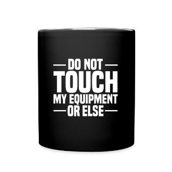 Bühnentechnik Geschenke | Bühnentechniker Stage - Tasse einfarbig - Schwarz - Vorne