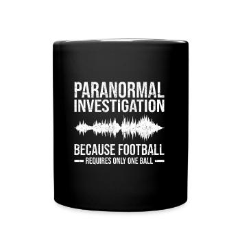 Geisterjagen ist meine Berufung - Geister Geschenk - Tasse einfarbig - Schwarz - Vorne