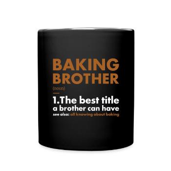 Baker Brother Definition Baking - Tasse einfarbig - Schwarz - Vorne