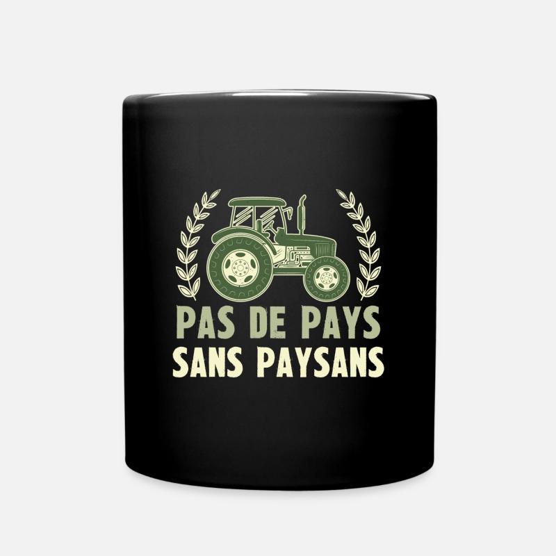 pas de pays sans paysans - Mug uni - noir