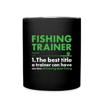 Fisher Trainer Définition Pêche - Mug uni - noir - Devant