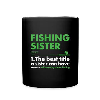 Fisher Sister Définition Pêche - Mug uni - noir - Devant