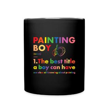 Painter Boy Definition Painting - Tasse einfarbig - Schwarz - Vorne