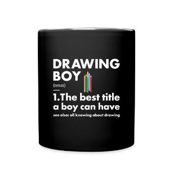 Drawer Boy Definition Drawing - Tasse einfarbig - Schwarz - Vorne