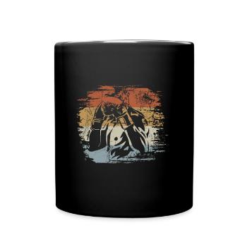 Vintage, Boxe, Arts Martiaux, Entraînement De Boxe - Mug uni - noir - Devant