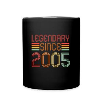 Légendaire depuis 2005, Rétro, Anniversaire - Mug uni - noir - Devant