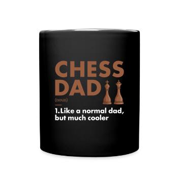 Chess Player Dad Definition Chess - Tasse einfarbig - Schwarz - Vorne