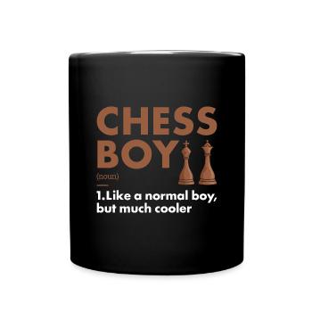 Chess Player Boy Definition Chess - Tasse einfarbig - Schwarz - Vorne
