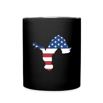 Traceur Us Flag Parkour - Mug uni - noir - Devant