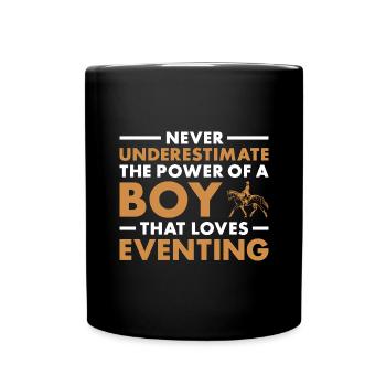 Rider Never Underestimate The Power Of A Boy - Full Colour Mug - black - Front