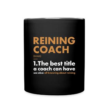 Pure Coach Definition Reining - Full Colour Mug - black - Front