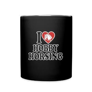 J’aime Hobby Horsing - Coeur - Hobby - Mug uni - noir - Devant