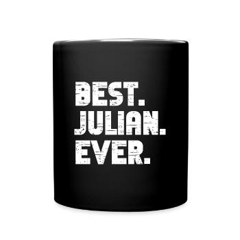 Bester Julian Ever Freund Geschenk Spruch - Tasse einfarbig - Schwarz - Vorne