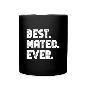 Best Mateo Ever Retro Gift Saying Birthday - Full Colour Mug - black - Front