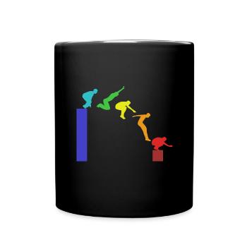 parkour - Full Colour Mug - black - Front