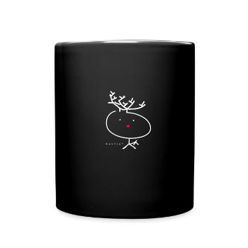 Reindeer - Full Colour Mug - black - Front