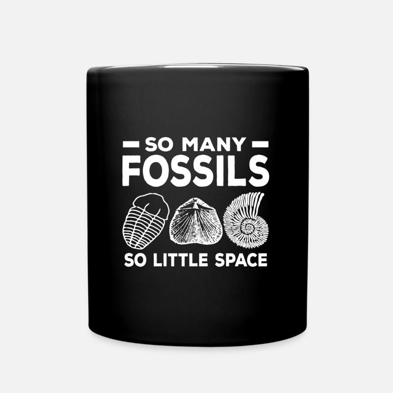 Fossilien Sammler - Tasse einfarbig - Schwarz