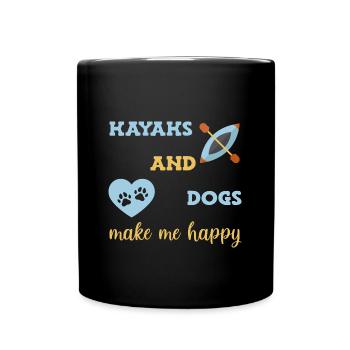 Kayak Kayaking - Mug uni - noir - Devant